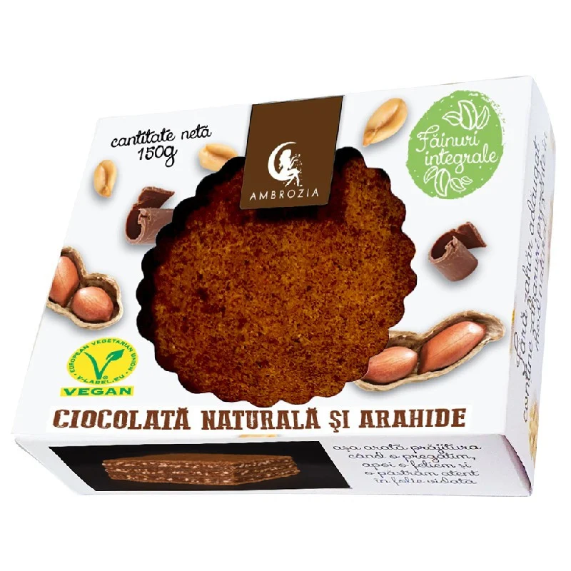 Prajitura cu ciocolata si arahide, 150 g, Ambrozia