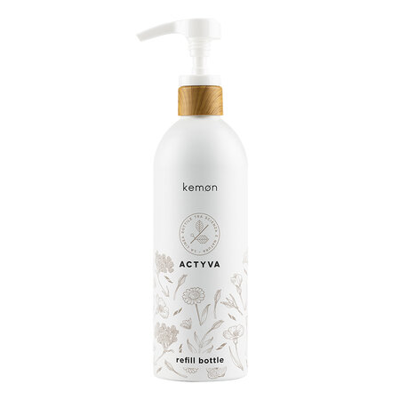 Sticla reincarcabila din aluminiu pentru sampon, masca sau balsam, 500 ml, Kemon
