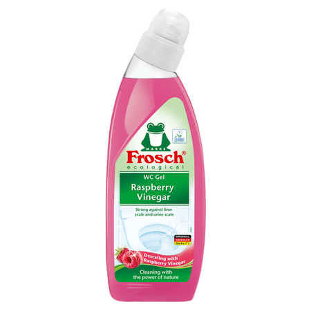 Solutie gel pentru vasul toaletei cu otet, Zmeura, 750 ml, Frosch