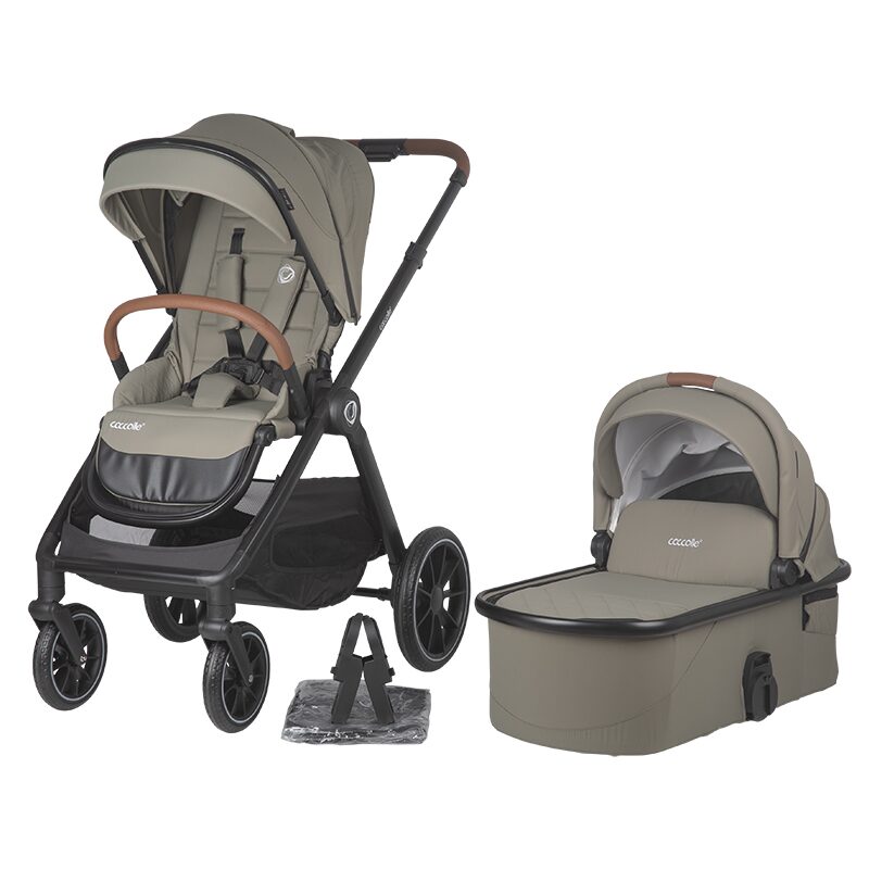 Carucior 2 in 1 Aspen, pana la 22 kg, Sand Beige, Coccolle