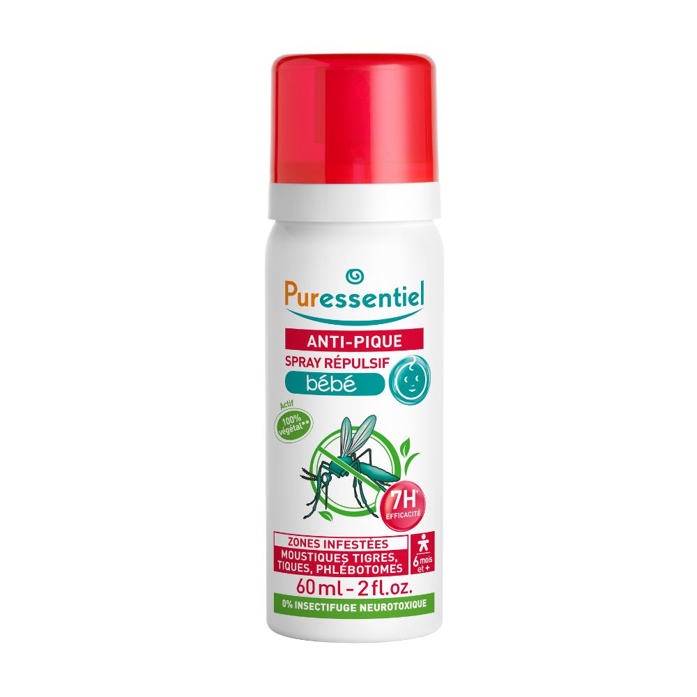 Spray repelent pentru copii Bite & Sting Baby, 60 ml, Puressentiel