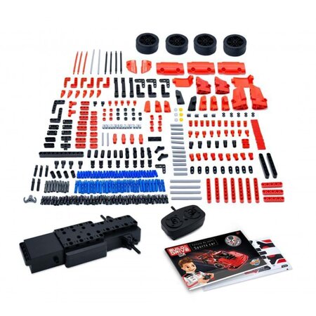 Set de constructie Masina Sport cu radiocomanda, 8+ ani, Buki 651637