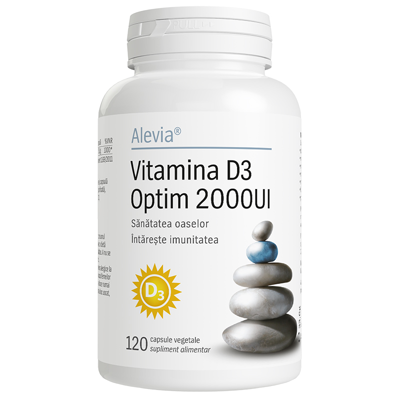 Vitamina D3 Optim, 2000 UI, 120 capsule, Alevia