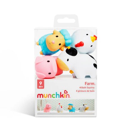 Set 4 jucarii de baie Ferma, +9 luni, Munchkin 652081