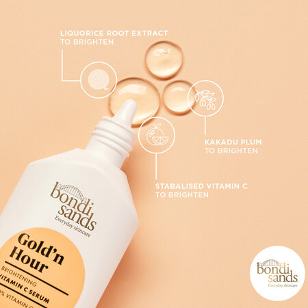 Serum iluminator cu Vitamina C Gold'n Hour, 30 ml, Bondi Sands 652116