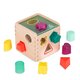 Cub educativ din lemn cu 9 forme diferite, +18 luni, Btoys 652224