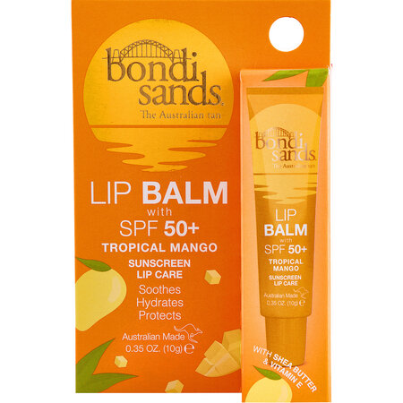 Balsam de buze protector cu SPF 50+, Mango, 10 g, Bondi Sands 652246