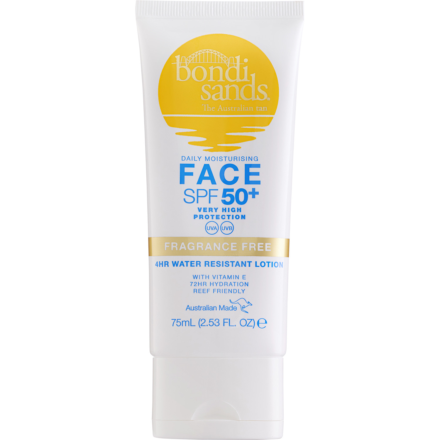 Lotiune de protectie solara pentru fata SPF 50+, 75 ml, Bondi Sands