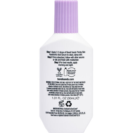 Serum hidratant cu Acid Hyaluronic Thirsty Skin, 30 ml, Bondi Sands 652315