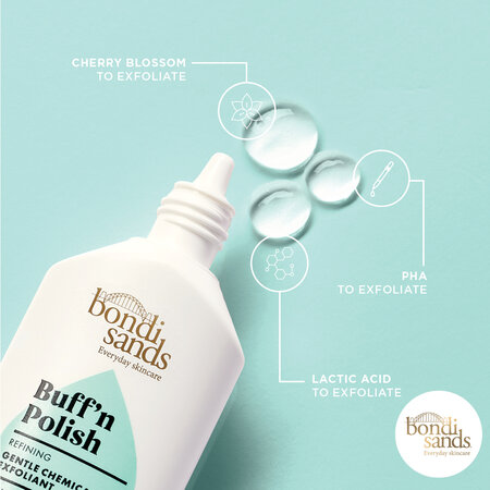 Gel exfoliant delicat pentru fata Buff'n Polish, 30 ml, Bondi Sands 652372