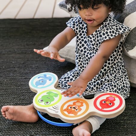 Jucarie muzicala de lemn Hape Magic Touch Drums, +12 luni, Baby Einstein 652489