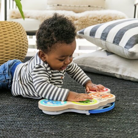 Jucarie muzicala de lemn Hape Magic Touch Drums, +12 luni, Baby Einstein 652487