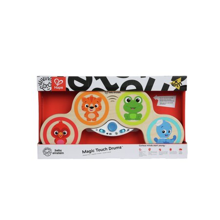 Jucarie muzicala de lemn Hape Magic Touch Drums, +12 luni, Baby Einstein 652488