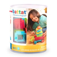 Set 50 cuburi de construit senzoriale, 2 ani+, Battat