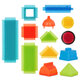 Set 50 cuburi de construit senzoriale, 2 ani+, Battat 819408