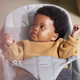 Balansoar Bliss cu aspect delicat de petala, 3,5 - 13 kg, Light Grey, BabyBjorn 652848