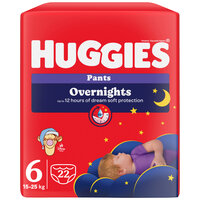 Chilotei de noapte Elite Soft Overnights, Nr.6, 15-25 kg, 22 bucati, Huggies