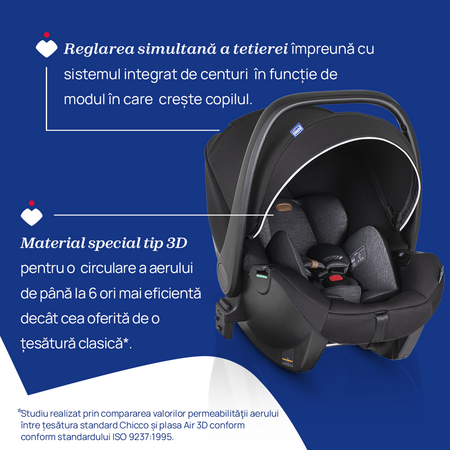 Carucior 3 in 1 Mysa, pana la 4 ani sau 22kg, Glam Dew Reluxe, Chicco 653509