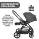 Carucior 3 in 1 Mysa, pana la 4 ani sau 22kg, Glam Dew Reluxe, Chicco 653504