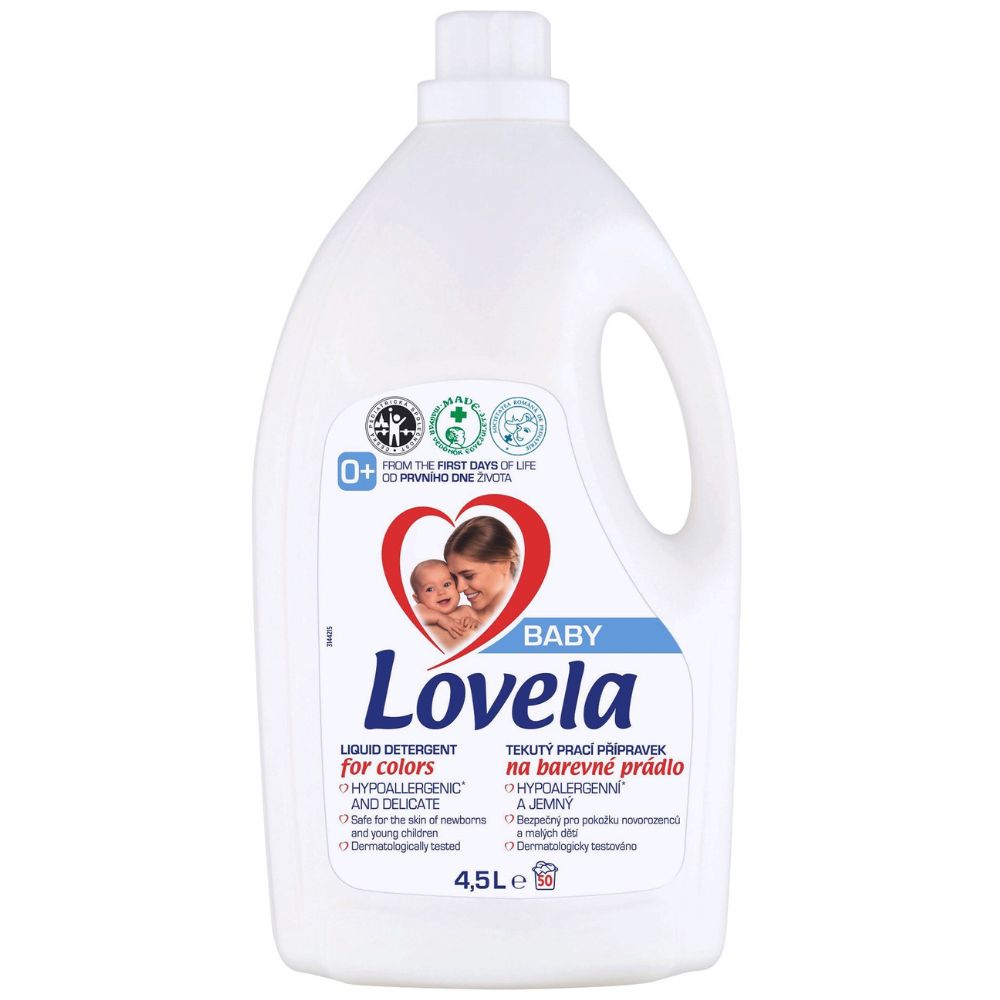 Detergent lichid pentru rufe colorate, 4.5 l, Lovela Baby