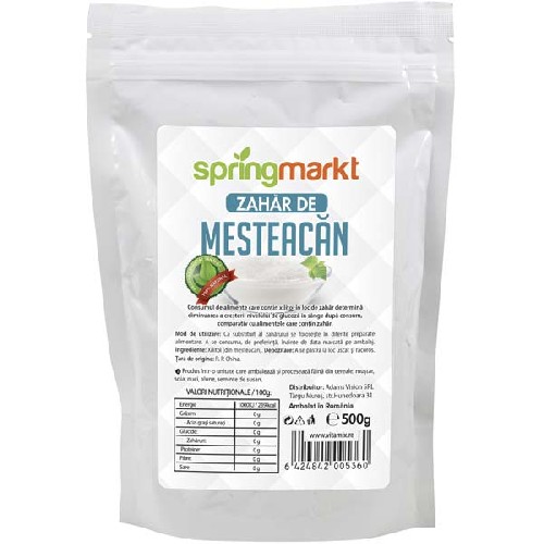 Zahar de Mesteacan Bio, 500 g, Spring Markt