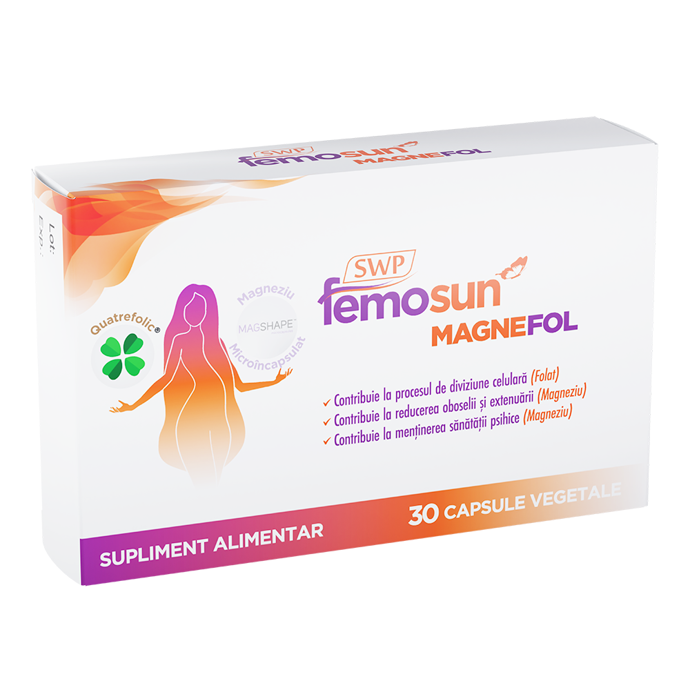 Femosun Magnefol, 30 capsule vegetale, Sun Wave Pharma