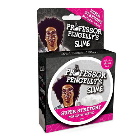 Slime Super Stretchy Mallow, +3 ani, 120 g, Alb, The Source 653637