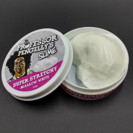 Slime Super Stretchy Mallow, +3 ani, 120 g, Alb, The Source 653639