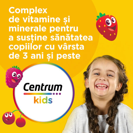 Centrum Kids VitaGummies Berry, 3 ani+, 60 jeleuri, Haleon 684553