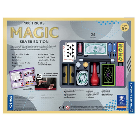Colectie de magie cu 100 de trucuri Silver Edition, +8 ani, Thames&Kosmos 653677