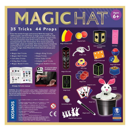 Palaria magica cu 35 de trucuri Magic Hat, +6 ani, Thames&Kosmos 653739