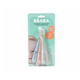 Set 4 lingurite ergonomice silicon Eucalyptus, Beaba  457441