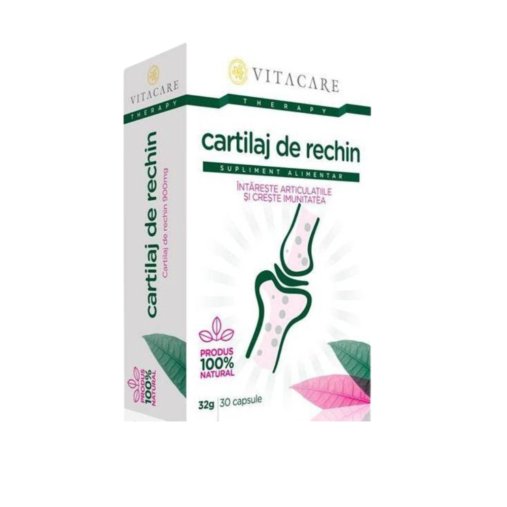 Cartilaj de rechin, 30 capsule, Vitacare