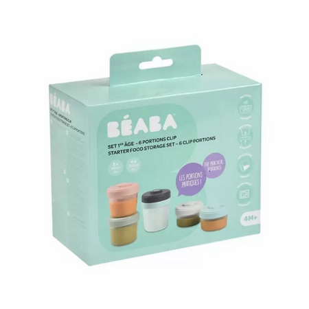 Set 6 recipiente hrana 2x90ml, 4x150 ml, Beaba  457453