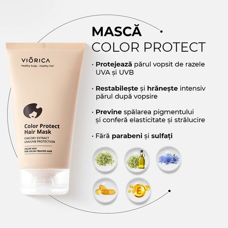 Masca par pentru protectia culorii Color Protect, 150 ml, Viorica 654539