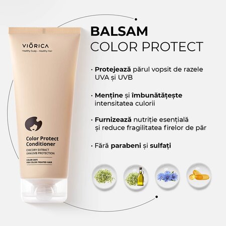 Balsam pentru protectia culorii Color Protect, 200 ml, Viorica 654637