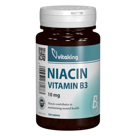 Niacina Vitamina B3 100mg, 100 comprimate, Vitaking