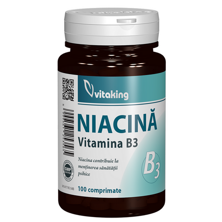 Niacina Vitamina B3, 10mg, 100 comprimate, Vitaking