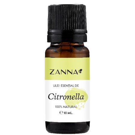 Ulei esential de citronella, 10 ml, Zanna
