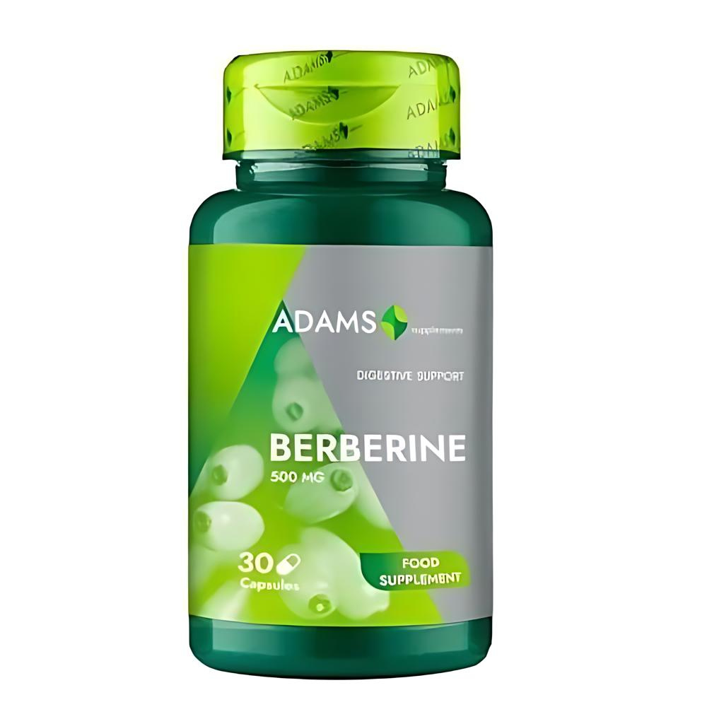 Berberina, 500 mg, 30 capsule, Adams Supplements