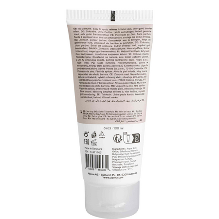 Crema cu Zinc pentru pielea iritata, 100 ml, Abena 682314