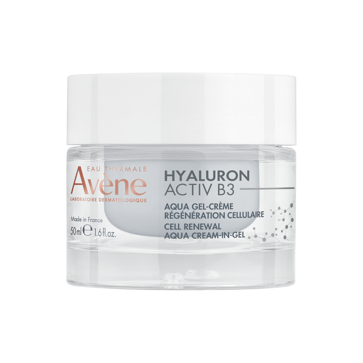 Gel crema pentru regenerare celulara Aqua-gel Hyaluron Activ B3, 50 ml, Avene