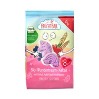 Biscuiti Bio Wonderdream cu spelta afine si banane, +8 luni, 100 g, Frucht Bar