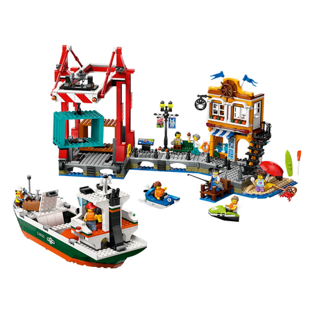 Port si nava de transport marfa City, 8+ ani, 60422, Lego 655028