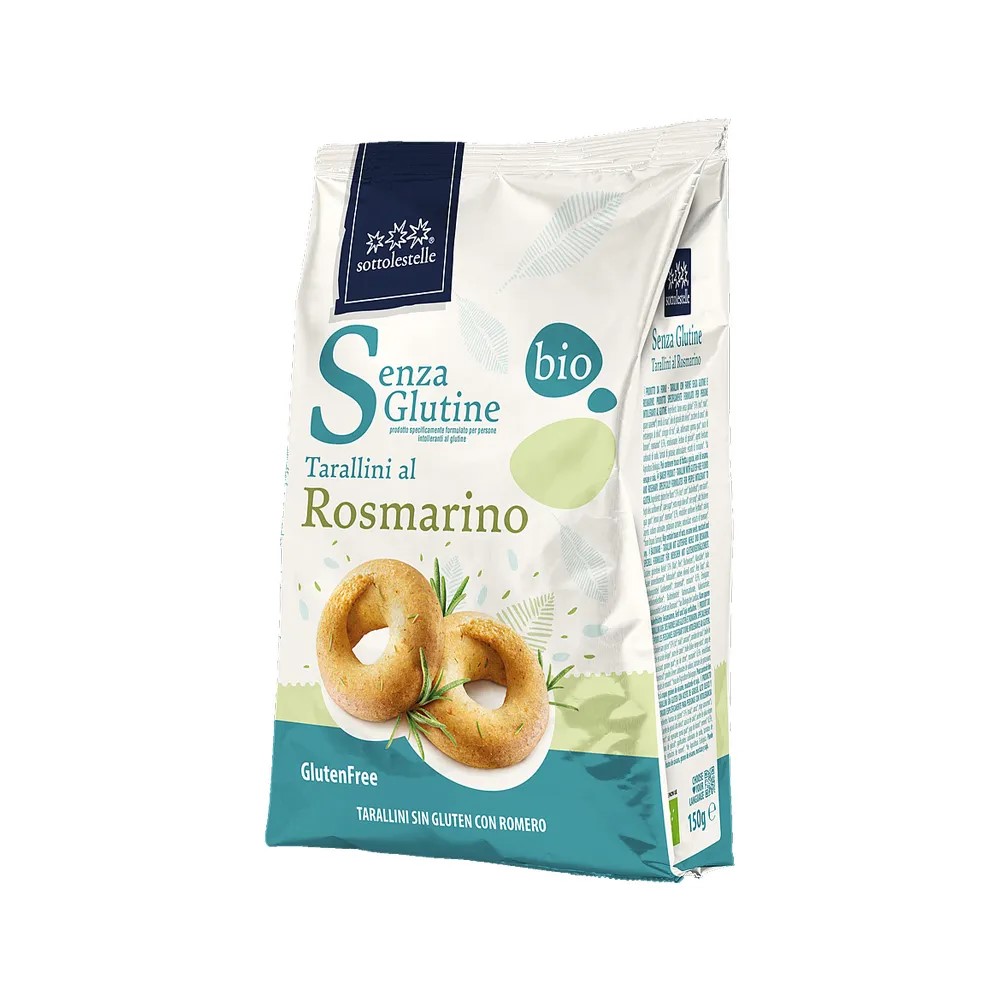 Covrigei Tarallini cu rozmarin fara gluten, 150 g, Sottolestelle