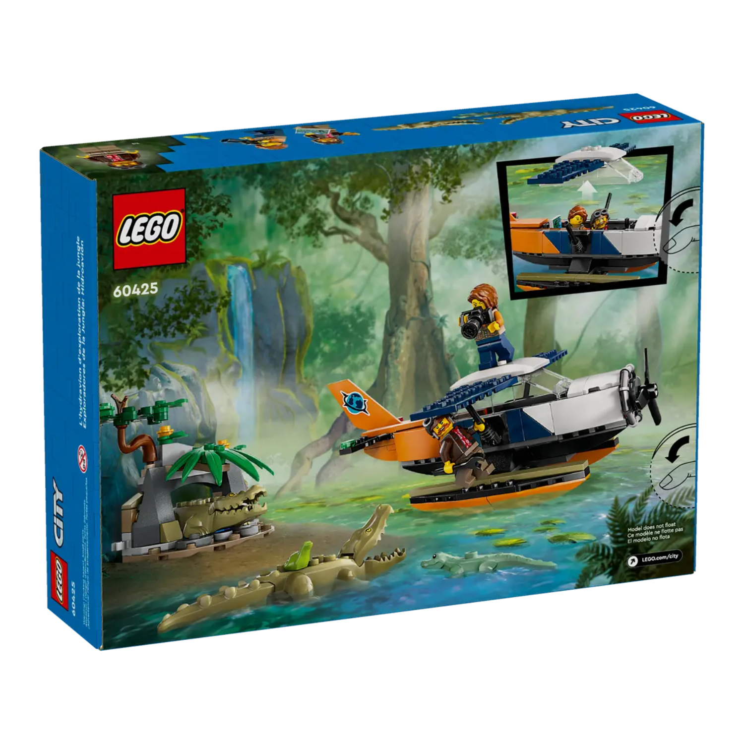 Hidroavionul unui explorator al junglei City, 6+ ani, 60425, Lego