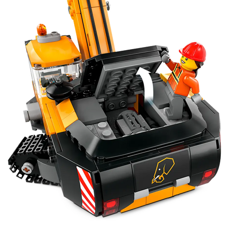 Excavator galben de constructii City, 8+ ani, 60420, Lego 655167