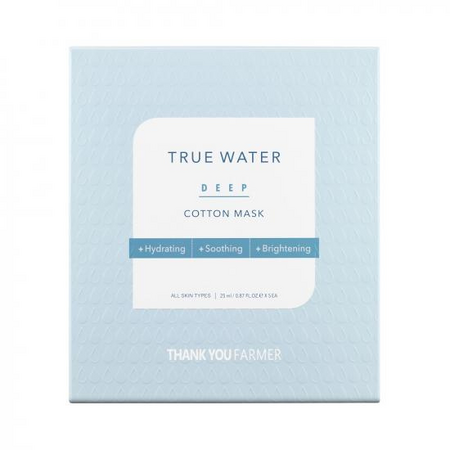 Masca hidratanta True Water Deep Cotton Mask, 25 ml, Thank You Farmer