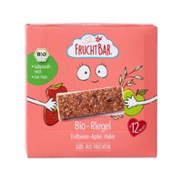 Gustare Bio din ovaz, capsuni si mere, 12 luni+, 6x23 g, Frucht Bar