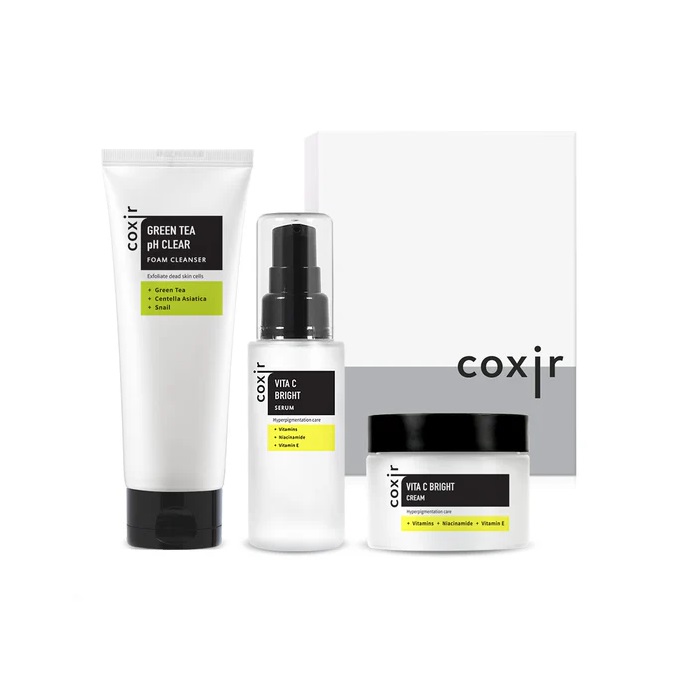 Set revitalizant antipigmentare Vita C Bright, 150ml + 50ml + 50ml, Coxir